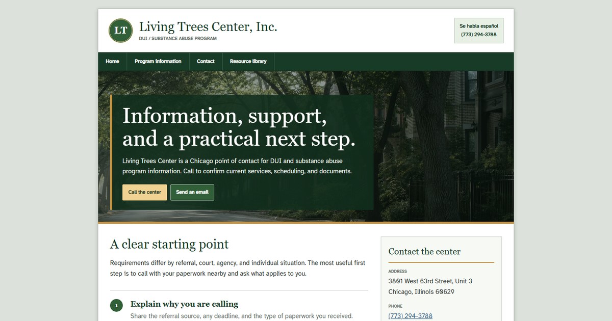 Living Trees Center Inc facility image in Chicago, IL